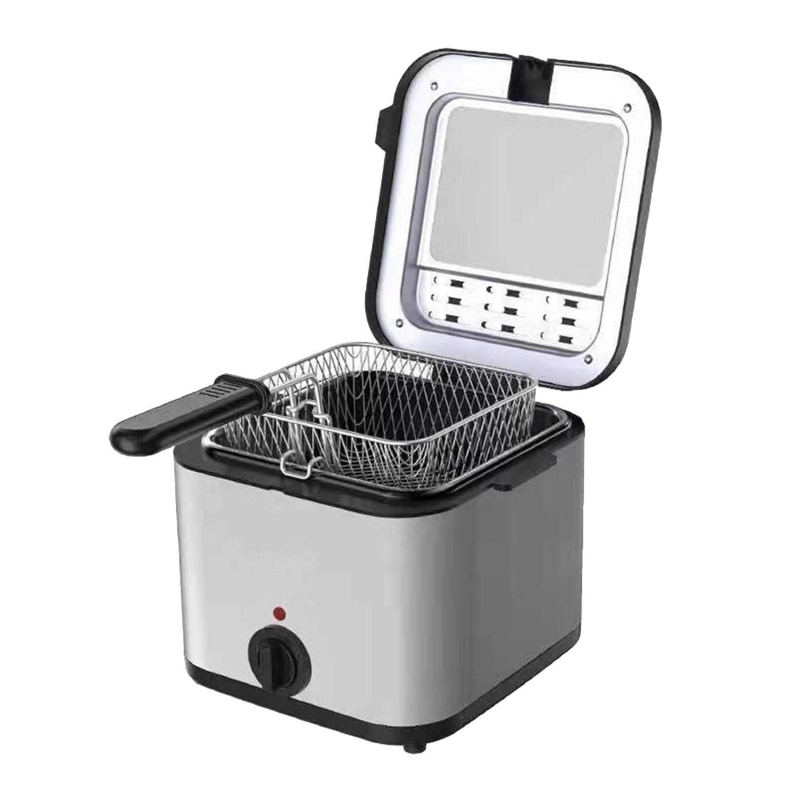 Deep Fryer Stainless - Frituurpot Anti-Aanbaklaag Elektrische Friteuse Friteuse Friteuse