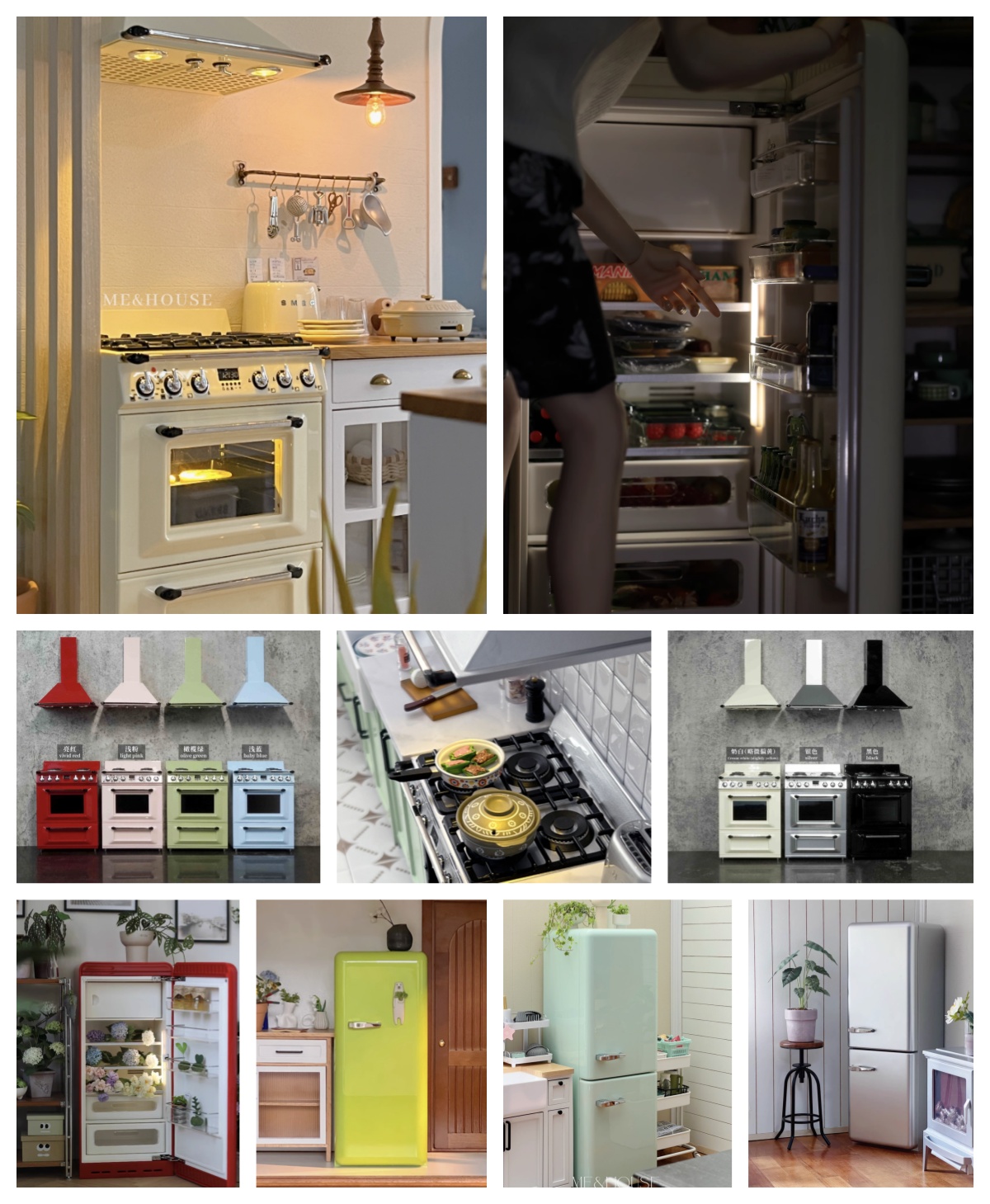 Kitchen Appliances List - 1/6 Moderne Miniatuur Keuken Meubels Blythe/BJD
