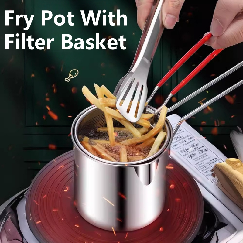 Deep Fryer Stainless - Frituurpan van 304 roestvrij staal met