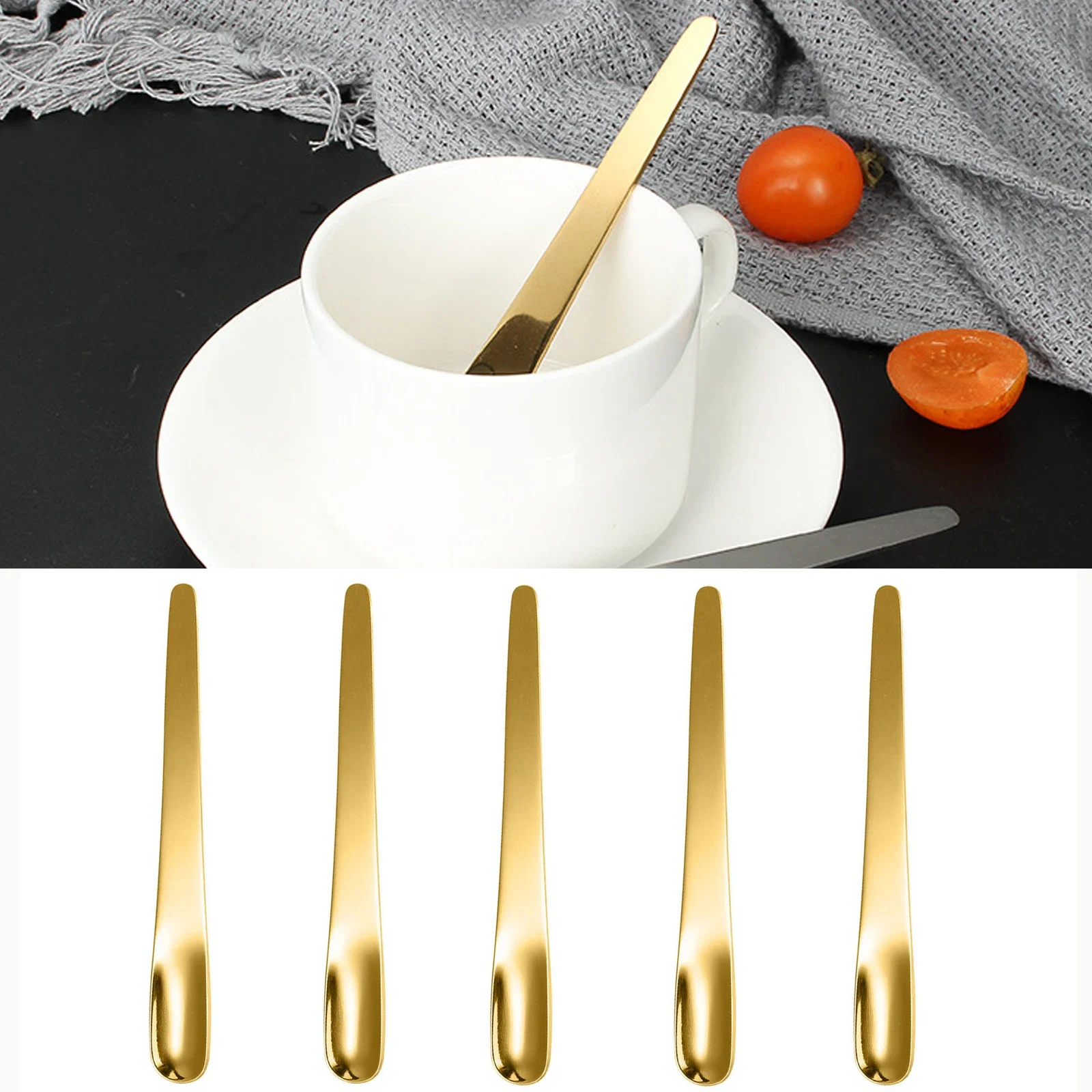 Kitchen Appliances Australia - 5 Stuks Koffie Lepel Roestvrijstalen Platte