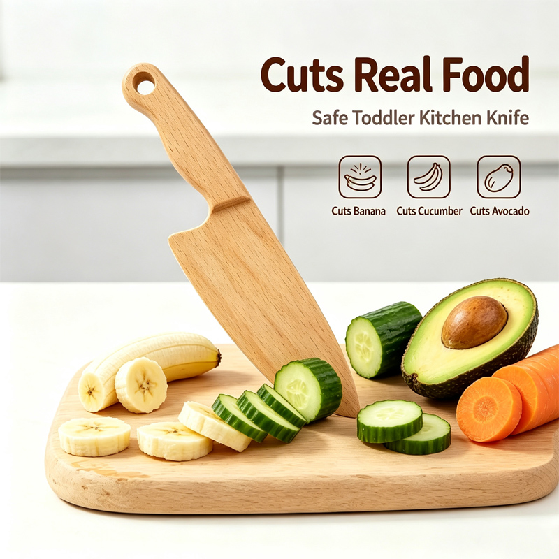 Kitchen Appliances For Kids - Houten kindermes voor koken Leuke vis