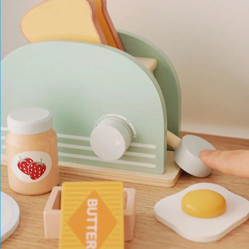 Houten simulatie broodrooster  - Kitchen Appliances For Kids recensie en prijs
