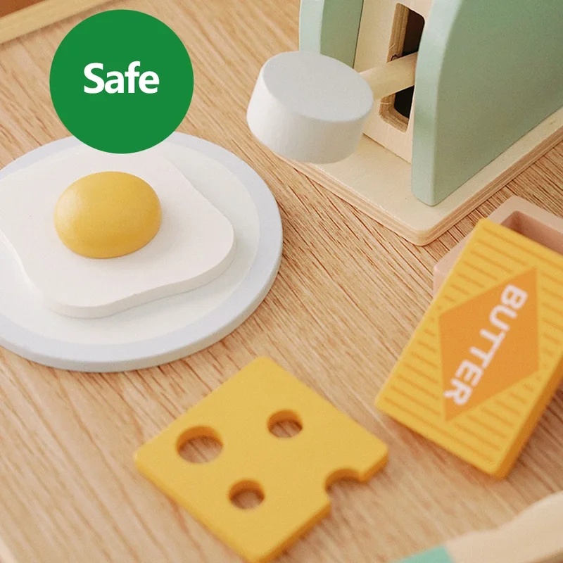 Houten simulatie broodrooster  - Kitchen Appliances For Kids recensie en prijs