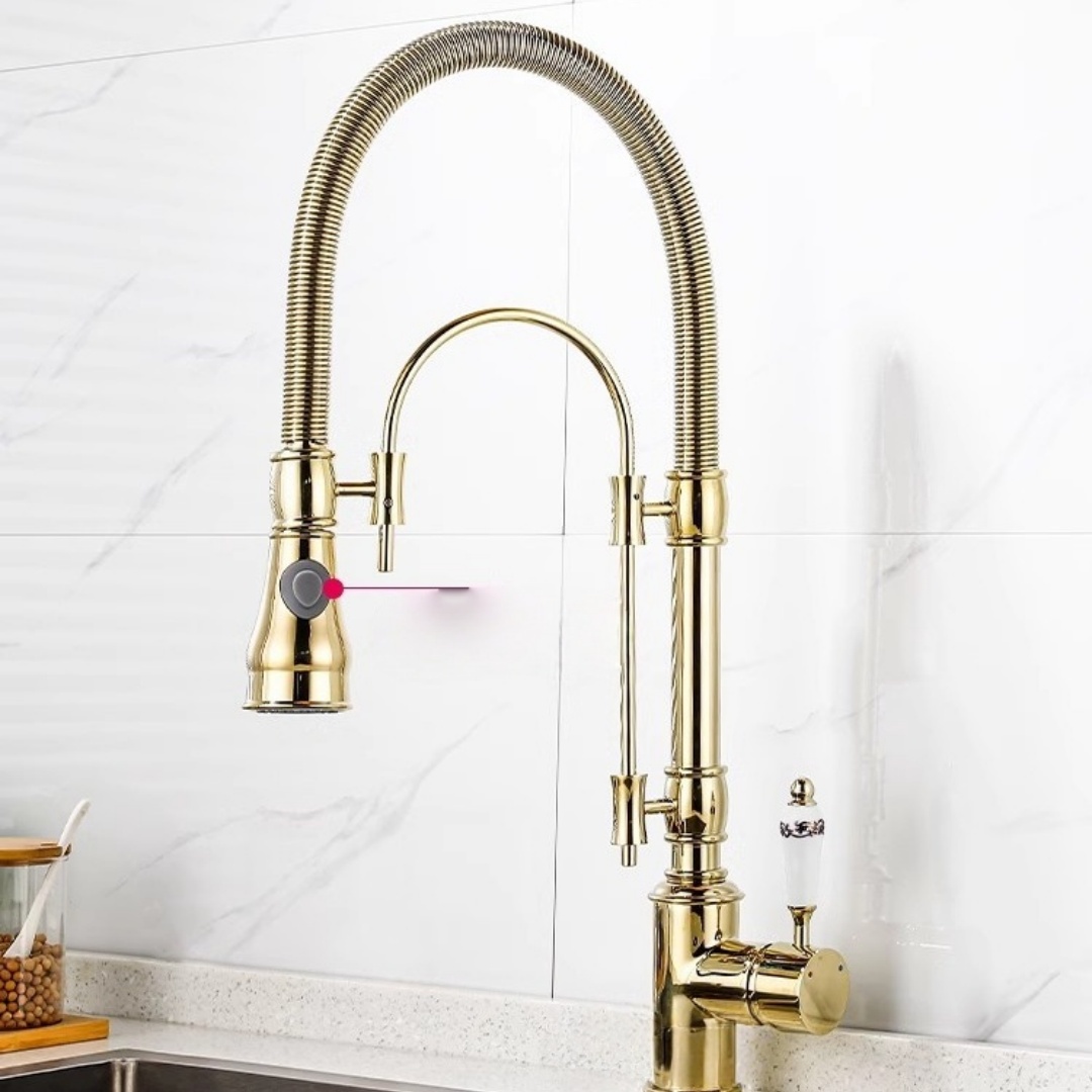 Goud Pull Down Keukenkraan Mes - Kitchen Appliances For Restaurant recensie en prijs