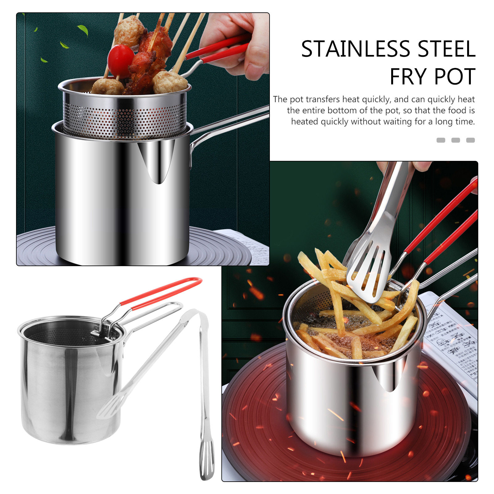 1Set roestvrijstalen multifunc - Deep Fryer Stainless recensie en prijs